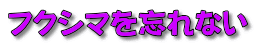 フクシマを忘れない